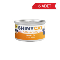 GimCat Shinycat Jöle İçinde Tavuklu Yavru Kedi Konservesi 70gr (6 Adet)