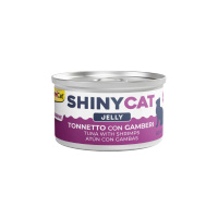 GimCat Shinycat Jöle İçinde Ton Balıklı ve Karidesli Kedi Konservesi 70g