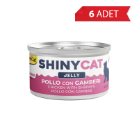 GimCat Shinycat Tavuklu ve Karidesli Kedi Konservesi 70gr (6 Adet)