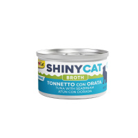 GimCat Shinycat Broth Sos İçinde Çipura ve Ton Balıklı Kedi Konservesi 70g