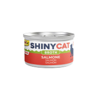 GimCat Shinycat Broth Sos İçinde Somonlu Kedi Konservesi 70g