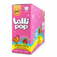 Gnawlers Dondurularak Kurutulmuş Tavuklu ve Elmalı Lolipop Kedi Ödül Maması 4gr (15'li)