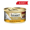 Gourmet Gold Parça Etli Hindili ve Ördekli Yetişkin Kedi Konservesi 85gr (6 Adet)