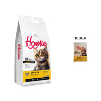 Homie Mother&Baby Anne ve Bebek Kediler İçin Tavuklu Tester Kedi Maması 100gr