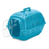 IMAC Carry Sport Metal Kapılı Kedi ve Küçük Irk Köpek Taşıma Çantası 48,5x34x32cm (Mavi)