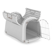 IMAC Linus Cabrio Üstü Açılır Kedi ve Küçük Irk Köpek Taşıma Çantası 52,5x32x34,5cm (Gri)