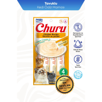 INABA CIAO Churu Cream Tavuklu Krema Kedi Ödül Maması 14gr (4'lü)