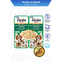 INABA Churu Twin Packs Tavuklu Sebzeli Köpek Çorbası 40gr (2 Adet)