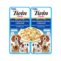 Inaba Churu Twin Packs Tavuklu Sebzeli ve Peynirli Köpek Çorbası 40gr (2 Adet)