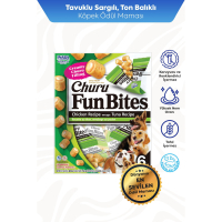 INABA Churu Fun Bites Ton Balığı Sargılı Köpek Ödül Maması 22gr (6 Adet)