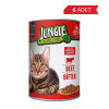 Jungle Biftekli Yetişkin Kedi Konservesi 415gr (6 Adet)