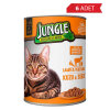 Jungle Kuzu Etli ve Sebzeli Yetişkin Kedi Konservesi 415gr (6 Adet)
