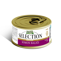 Jungle Selection Tiftiklenmiş Somonlu Kedi Konservesi 70gr