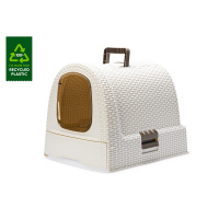 Karlie Plastik Çekmeceli Kedi Tuvaleti 51x38,5x39,5 (Beyaz)