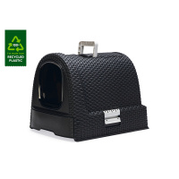 Karlie Plastik Çekmeceli Kedi Tuvaleti 51x38,5x39,5 (Antrasit)