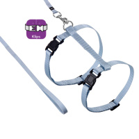 Karlie Kedi Göğüs Tasması ve Gezdirme Kayışı 110cm (Açık Mavi)