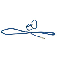 Karlie Kedi Göğüs Tasması ve Gezdirme Kayışı (Mavi)