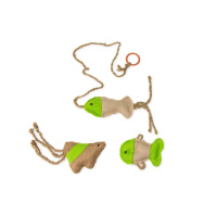 Karlie Kedi Otlu İpli Oyuncak Seti (3'lü)