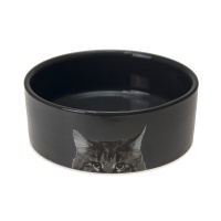 Karlie Seramik Kedi Mama ve Su Kabı 250ml (Antrasit)