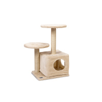 Karlie Tırmala Tahtalı Kedi Evi 45x35x70cm (Bej)