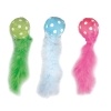 Karlie Tüylü Kuyruklu Peluş Top Kedi Oyuncağı 4x14cm (Karışık Renkli)