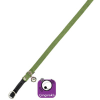 Karlie Zilli Kadife Kedi Boyun Tasması 30cm (Yeşil)