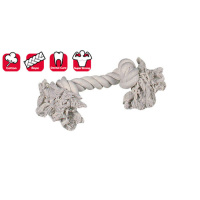 Karlie Düğümlü İp Köpek Oyuncağı 35cm (Beyaz) [L]