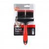 Karlie Plastik Saplı Çift Taraflı Yumuşak Köpek Fırçası 20x9cm (Siyah/Kırmızı)