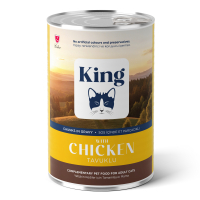 King Sos İçinde Parça Tavuklu Yetişkin Kedi Konservesi 400gr