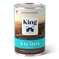 King Sos İçinde Parça Somonlu Yetişkin Kedi Konservesi 400gr