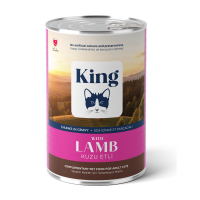 King Sos İçinde Parça Kuzu Etli Yetişkin Kedi Konservesi 400gr