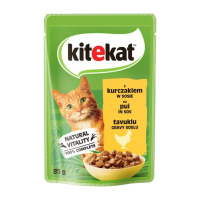 Kitekat Gravy Sos İçinde Tavuklu Yetişkin Kedi Konservesi 85gr