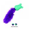 Kong Kediotlu ve Tüylü Sesli Kauçuk Kedi Oyuncağı 20cm (Karışık Renkli)