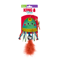 Kong Teaser Denizanası Catnipli Hışırtılı Peluş Kedi Oyuncağı 19,7x2,5x8,9cm