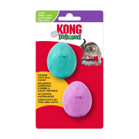 Kong Infused İnteraktif Yumurta Kedi Oyuncağı 3,8x3,8x5cm (2'li)