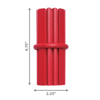 Kong Dental Stick Diş Sağlığı Destekleyici Çok Amaçlı Köpek Oyuncağı (Kırmızı) [L]
