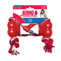 Kong Puppy Goodie Bone İpli Kemik Köpek Oyuncağı (Kırmızı) [M]