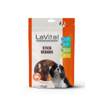 LaVital Stick Kebabs Tavuk Ördek ve Ciğerli Köpek Ödül Çubuğu 100gr