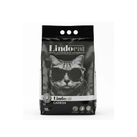 Lindocat Carbon Ekstra Güçlü Topaklanan Beyaz Bentonit Kedi Kumu 10lt