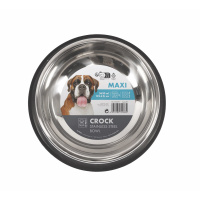 M-Pets Crock Paslanmaz Çelik Köpek Mama Kabı 36,5x36,5x8,5cm