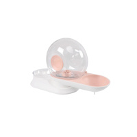M-Pets Snail Hazneli Su ve Mama Kabı 2800ml (Pembe)