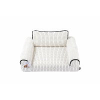 M-Pets Warm Hug Kedi ve Köpekler için Koltuk Şeklinde Yatak 70x53x29cm (Beyaz) [M]