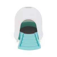 M-Pets İglo Kapalı Kedi Tuvaleti ve Kedi Evi 45x59x43cm (Beyaz/Mavi)