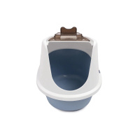 M-Pets Eco Tima Kapalı Kedi Tuvaleti 40x38x53cm (Mavi) [M]