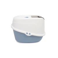M-Pets Eco Tima Kapalı Kedi Tuvaleti 40x38x53cm (Mavi) [M]