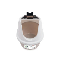 M-Pets Eco Tima Kapalı Kedi Tuvaleti 60x45x42,5cm (Bej) [L]
