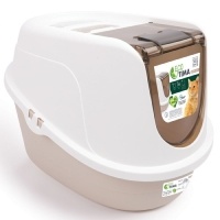 M-Pets Eco Tima Kapalı Kedi Tuvaleti 60x45x42,5cm (Bej) [L]
