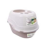 M-Pets Eco Tanta Üstten Girişli Kapalı Kedi Tuvaleti 63x49x42cm (Kum Rengi)