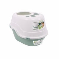 M-Pets Eco Tanta Üstten Girişli Kapalı Kedi Tuvaleti 63x49x42cm (Yeşil)
