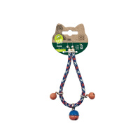 M-Pets Pixie Kedi Boyun Zilli Tasması 0,6x30cm (Mavi-Kırmızı)